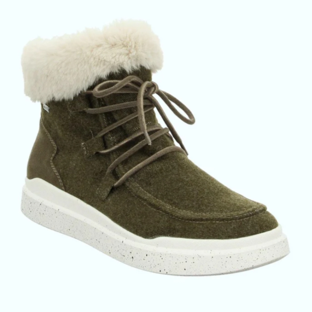 Romika Helsinki Fur Lined Fleece Lace Zip up women's Winter boots Shoes 40 9 1/2